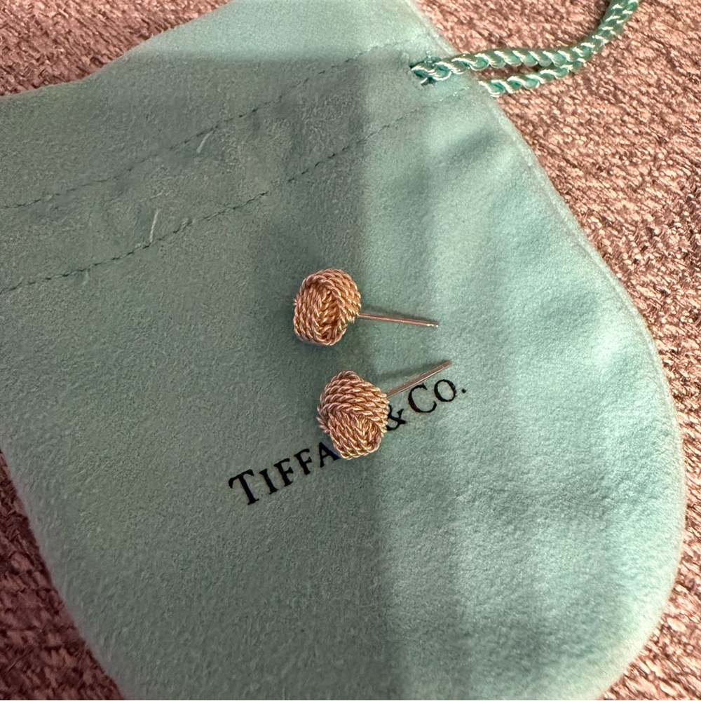 Tiffany Knot Stud Earrings
